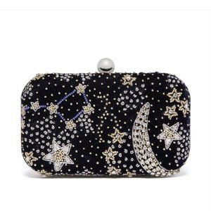NWT The Met X From St Xavier Galaxy Beaded Clutch